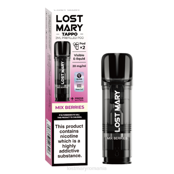 Lost Mary Tappo păstăi preumplute - 20 mg - 2 buc amestecați fructele de pădure - LOST MARY pret 4VBX183