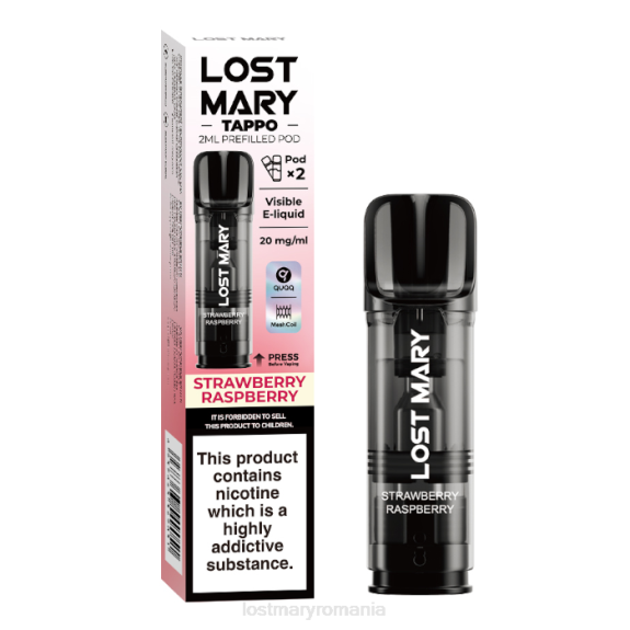 Lost Mary Tappo păstăi preumplute - 20 mg - 2 buc căpșuni zmeură - LOST MARY puffs 4VBX178