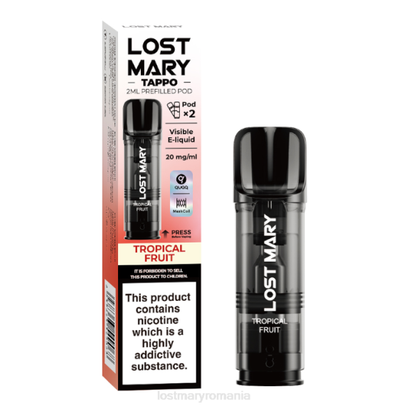 Lost Mary Tappo păstăi preumplute - 20 mg - 2 buc fruct tropical - LOST MARY vape 4VBX182