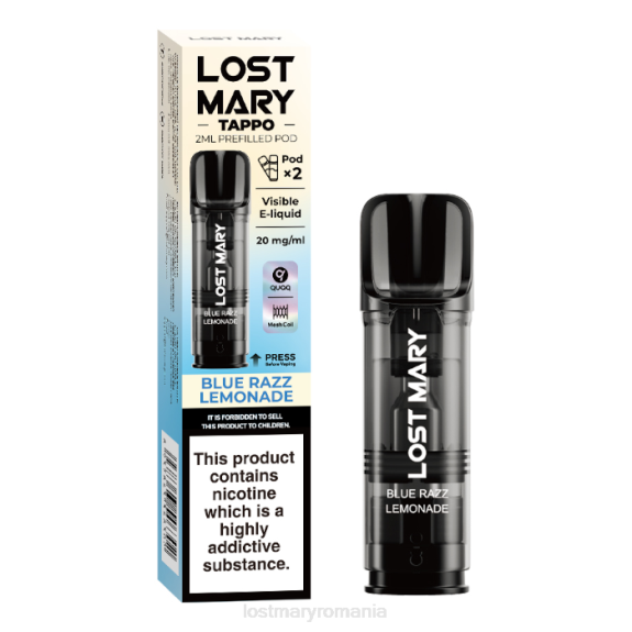 Lost Mary Tappo păstăi preumplute - 20 mg - 2 buc limonada albastru razz - LOST MARY Romania 4VBX181