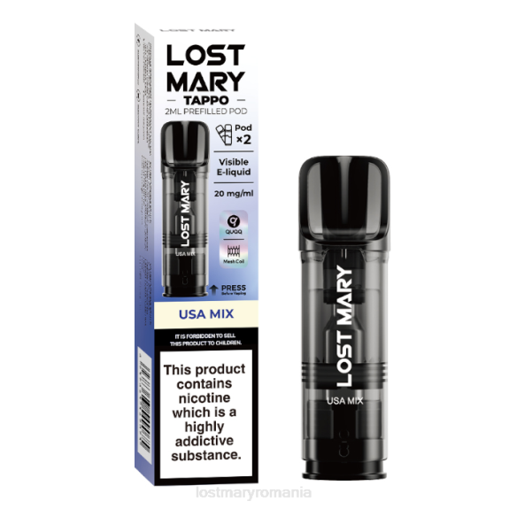 Lost Mary Tappo păstăi preumplute - 20 mg - 2 buc mix din SUA - LOST MARY vape flavors 4VBX184
