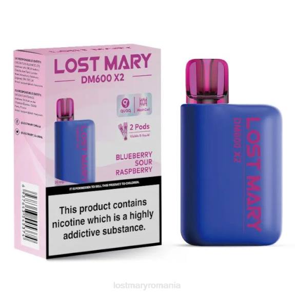 Lost Mary dm600 x2 vape de unică folosință afine zmeura acra - LOST MARY vape 4VBX202