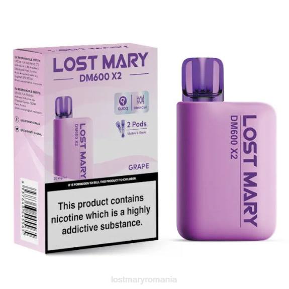 Lost Mary dm600 x2 vape de unică folosință struguri - LOST MARY vape 4VBX192