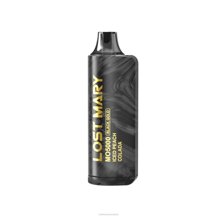 LOST MARY LOST MARY vape flavors - mo5000 aur negru de unică folosință 10ml colada cu gheață de piersici XF4L3